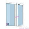 Left Side Opening Double Glazed Casement Window 2 Panels