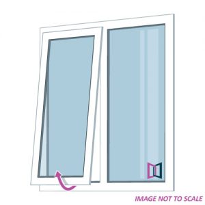 Right Side Opening Double Glazed Awning Window (2 Panel)